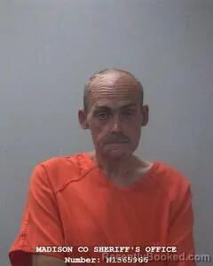 Mugshot of CHARLIE D BLEVINS booked in Madison County, Alabama on June 8, 2026