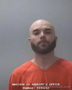 Mugshot of JORDAN A MARCUM booked in Madison County, Alabama on May 7, 2026
