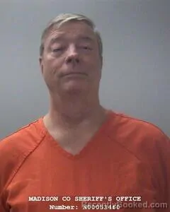 Mugshot of Joseph F Robinson booked in Madison County, Alabama on August 20, 2026