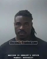 Booking photo from Madison County, Alabama