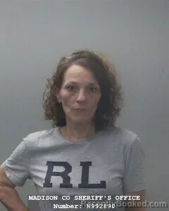 Mugshot of Jennifer N Crutcher booked in Madison County, Alabama on October 6, 2026