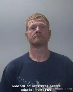 Mugshot of James A Luedeke booked in Madison County, Alabama on August 6, 2026