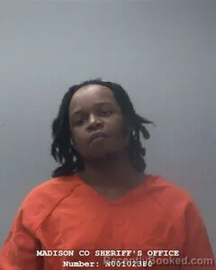 Mugshot of Dacavion L Bishop booked in Madison County, Alabama on October 4, 2026