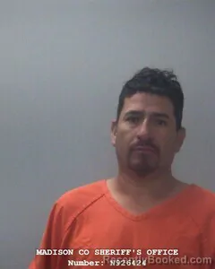 Mugshot of Adolfo C Aguilar booked in Madison County, Alabama on October 9, 2026