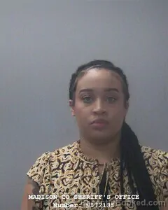 Mugshot of Malaysha K Holmes booked in Madison County, Alabama on September 24, 2026