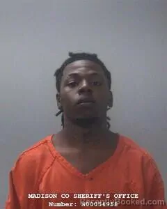 Mugshot of Jamorian T Johnson booked in Madison County, Alabama on September 18, 2026