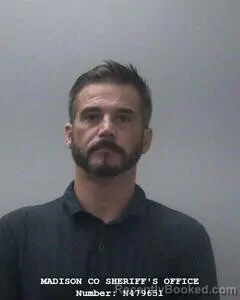 Mugshot of Justin G Clem booked in Madison County, Alabama on July 29, 2026