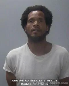 Mugshot of MALACHI J MORRIS booked in Madison County, Alabama on May 3, 2026