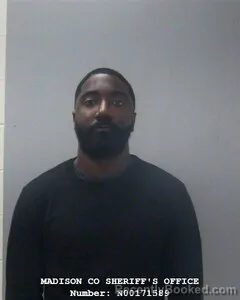 Mugshot of Jalil S Rudolph booked in Madison County, Alabama on October 1, 2026