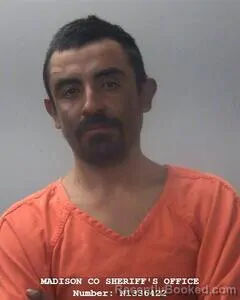 Booking photo from Madison County, Alabama