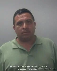 Mugshot of JOSE B ARREOLA booked in Madison County, Alabama on April 25, 2026