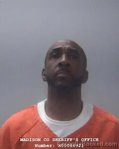 Mugshot of ANDRE D LIPKINS booked in Madison County, Alabama on May 1, 2026