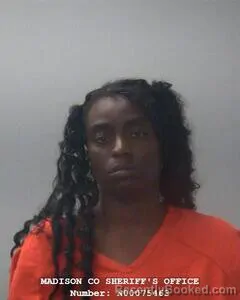 Mugshot of DESTENNIE E WASHINGTON booked in Madison County, Alabama on May 8, 2026