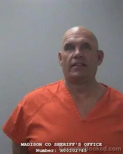 Mugshot of DAVID J SANDERS booked in Madison County, Alabama on June 8, 2026