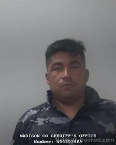Mugshot of RODOLFO ESPINOZA ORTIZ booked in Madison County, Alabama on June 15, 2026