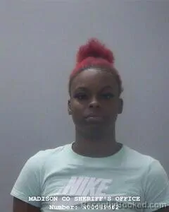Mugshot of CIERRA D SMITH booked in Madison County, Alabama on June 18, 2026