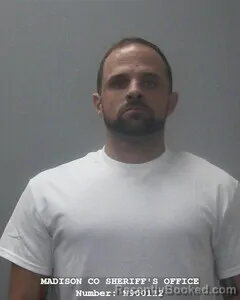 Mugshot of Ryan E Morrow booked in Madison County, Alabama on September 21, 2026