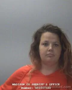 Mugshot of Rebecca F Morris booked in Madison County, Alabama on July 25, 2026