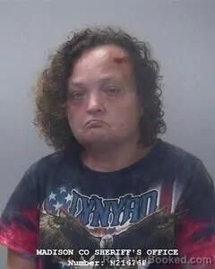 Mugshot of Crystal M Francis booked in Madison County, Alabama on July 25, 2026