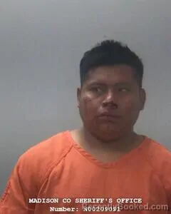 Mugshot of Edgar Ramos booked in Madison County, Alabama on July 25, 2026