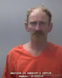 Mugshot of Joel W Monk booked in Madison County, Alabama on July 29, 2026