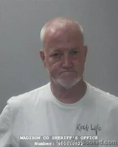Mugshot of KARL V KIRKLEY booked in Madison County, Alabama on July 30, 2026