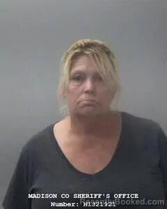 Mugshot of Sherry L Painter booked in Madison County, Alabama on August 6, 2026