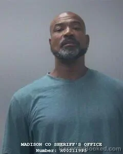 Mugshot of David E James booked in Madison County, Alabama on August 13, 2026
