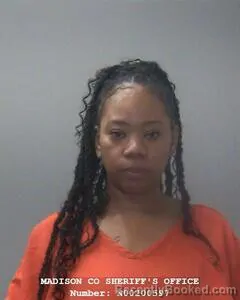 Mugshot of Nicole D Phillips booked in Madison County, Alabama on August 13, 2026