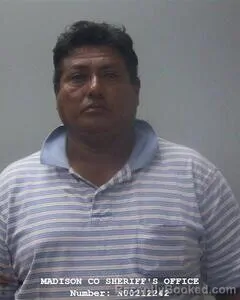 Mugshot of Jose M Mendez Molida booked in Madison County, Alabama on August 15, 2026