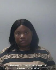 Mugshot of Jessica M Pettway booked in Madison County, Alabama on August 18, 2026