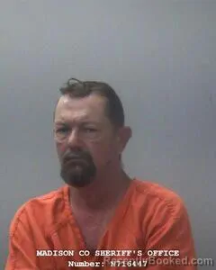 Mugshot of Robert D Lanford booked in Madison County, Alabama on August 20, 2026