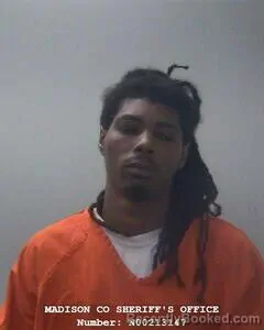 Mugshot of Darrion B Jones booked in Madison County, Alabama on August 22, 2026