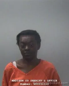 Mugshot of Zykiea A Dewberry booked in Madison County, Alabama on August 25, 2026