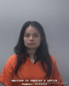 Mugshot of Caiyun Chen booked in Madison County, Alabama on October 2, 2026