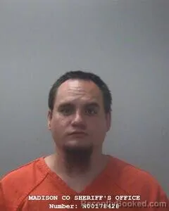 Mugshot of Brandon J Toone booked in Madison County, Alabama on August 28, 2026