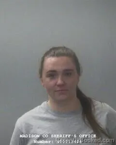 Mugshot of Kayla Moore booked in Madison County, Alabama on September 16, 2026