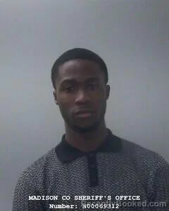 Mugshot of Malik J Watkins booked in Madison County, Alabama on September 16, 2026