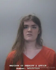 Mugshot of Maya J Trueblood booked in Madison County, Alabama on September 25, 2026