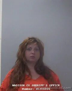 Mugshot of Elizabeth V Mitchell booked in Madison County, Alabama on October 1, 2026