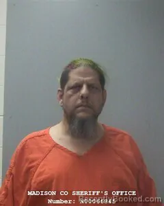Mugshot of James C Lisenby booked in Madison County, Alabama on October 2, 2026