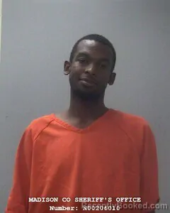 Mugshot of Shamar L Brown booked in Madison County, Alabama on October 3, 2026