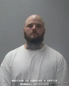 Mugshot of Joshua D Snapp booked in Madison County, Alabama on October 6, 2026