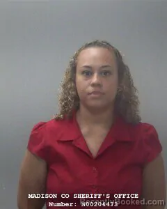 Mugshot of Taelee J Thigpen booked in Madison County, Alabama on October 7, 2026