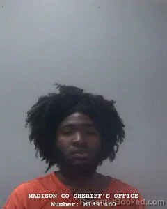 Mugshot of Mondarius J Thompson booked in Madison County, Alabama on October 8, 2026