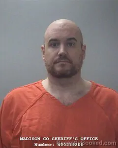 Mugshot of Jason T Pearson booked in Madison County, Alabama on October 9, 2026