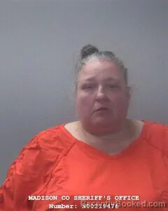 Mugshot of Paula J Shelp booked in Madison County, Alabama on October 12, 2026