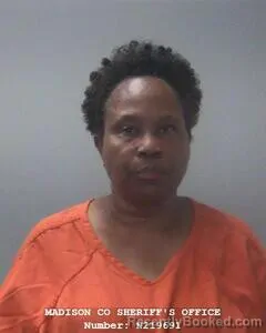 Mugshot of Cynthia J Hill booked in Madison County, Alabama on August 2, 2026