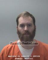 Booking photo from Madison County, Alabama