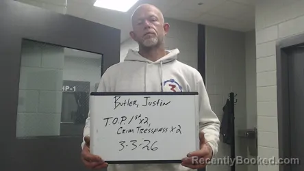 Mugshot of JUSTIN BUTLER